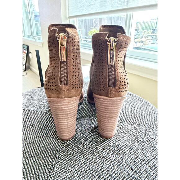 Vince Camuto Farrier Perforated Suede Booties
Size 6 — Burnt Sugar Brown - Picture 4 of 7